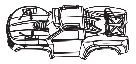 C8826 Standard Parts - Body shell assembly