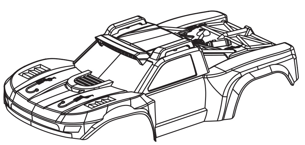 C8822 Standard Parts - Bright Orange Body Shell