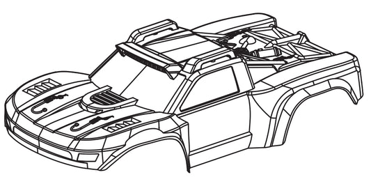 C8822 Standard Parts - Bright Orange Body Shell