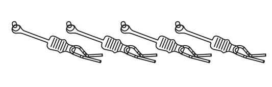 C8826 Standard Parts - Rubber Anti-lost Rope Body Clips