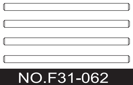 C8822 Standard Parts - Upper Suspension Arm 3×52 Steel Shaft