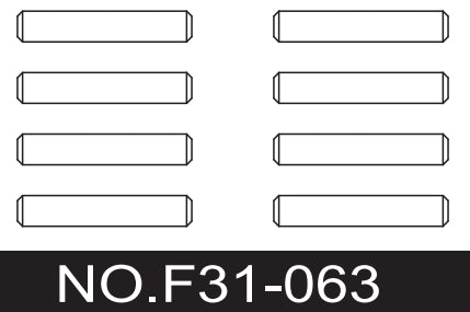 C8822 Standard Parts - F31-063 Upper Suspension Arm 3×52 Steel Shaft