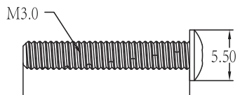 C8826 Standard Parts - Hex Socket Screws3*10PM(1*8)
