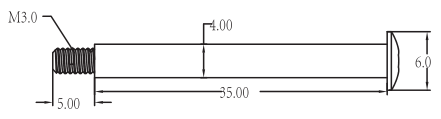 C8826 Standard Parts - Hex Socket Screws3.5*40PM(1*8)