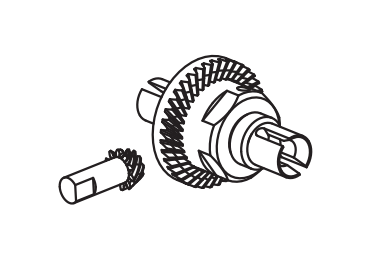 C8826 Standard Parts - Front and rear differential assembly
